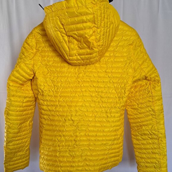 SICILY MADE IN CANADA high end LIGHT puffer JACKET HOODIE Sz SMALL A REAL GEM - Picture 4 of 11